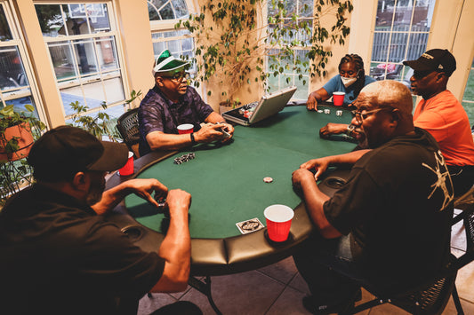 Black Family Playing Poker