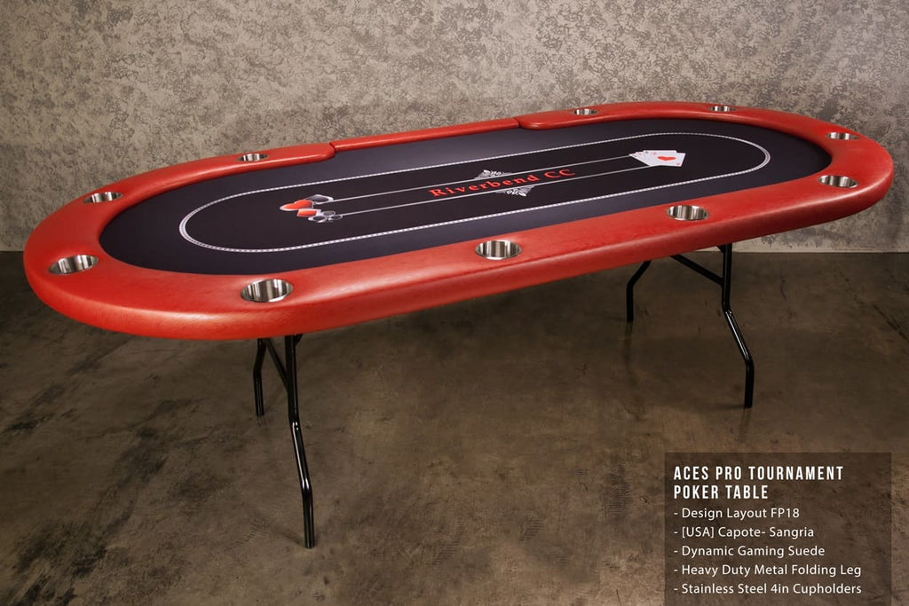 Aces Pro Tournament Poker Table in living room design layout fp18