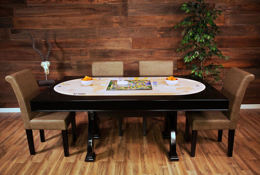 Game Night Mat 70" World Traveler in dining room set up table