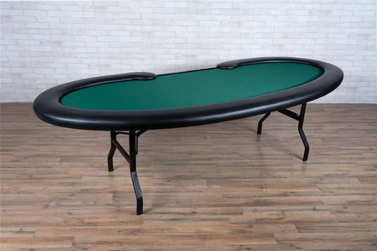 Prestige Folding Leg Poker Table in green in living room