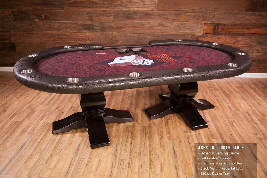 Aces Pro Tournament Poker Table in living room custom design in living room