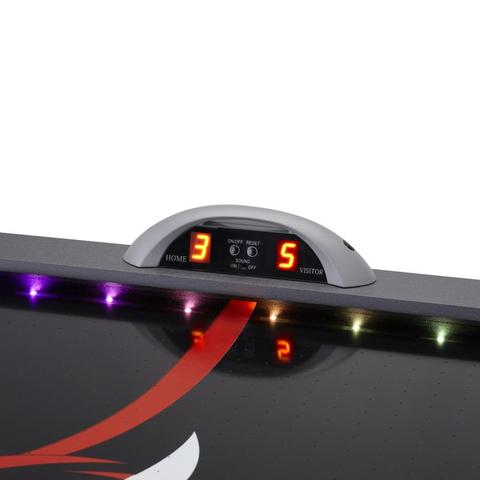 scoreboard tracker of the Fat Cat Volt LED Light-Up Air Hockey Table