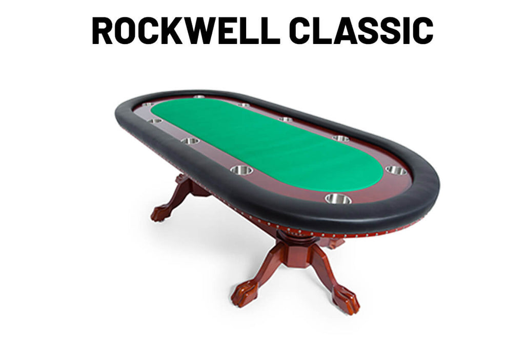 Rockwell Poker Table w/ Oval Dining Top in white background