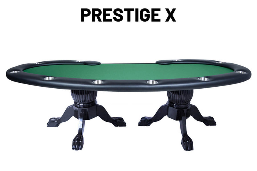 Prestige X Poker Table in white background