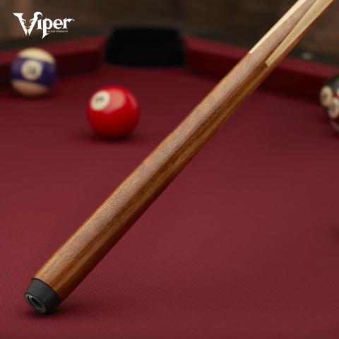 Viper One Piece 57" Maple Bar Billiard/Pool Cue Stick on billiard table