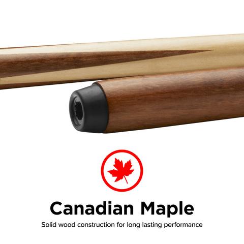 canadian maple design of Viper One Piece 57" Maple Bar Billiard/Pool Cue Stick