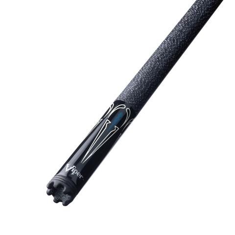 Viper Sinister Black and White Billiard/Pool Cue Stick showing the sleek design
