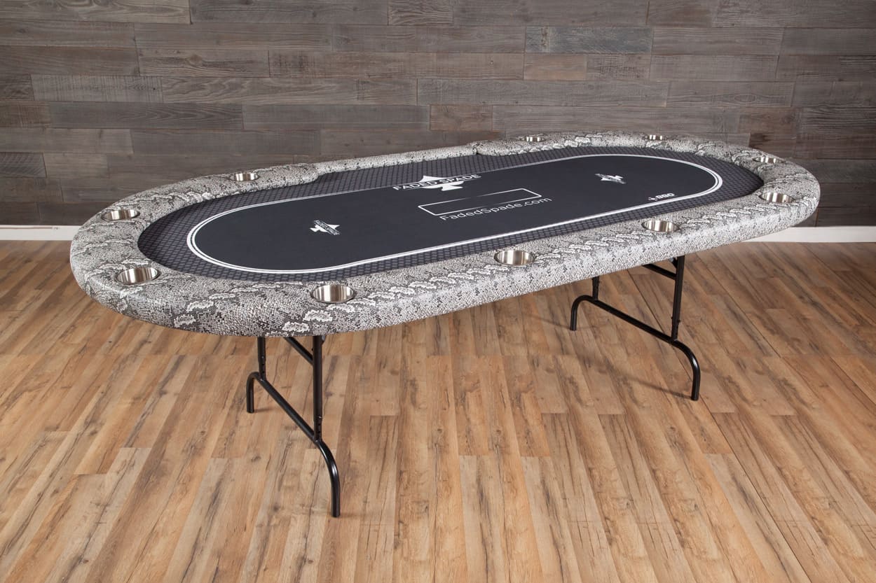 Aces Pro Tournament Poker Table in living room white design