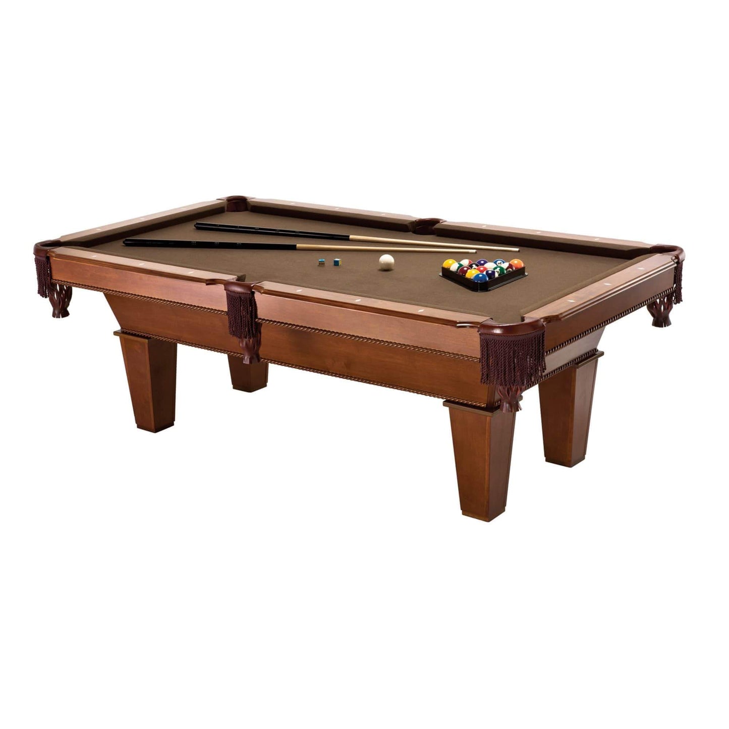 Billiards - Fat Cat Frisco 7.5' Billiard Table With Play Package in white background