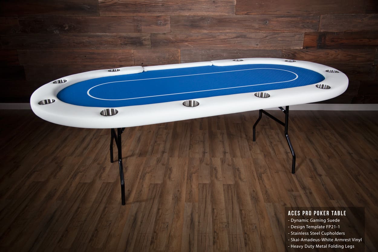 Aces Pro Tournament Poker Table in living room design fp21-1