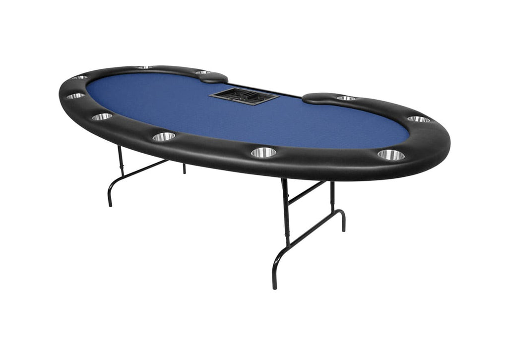 Prestige Folding Leg Poker Table in blue color