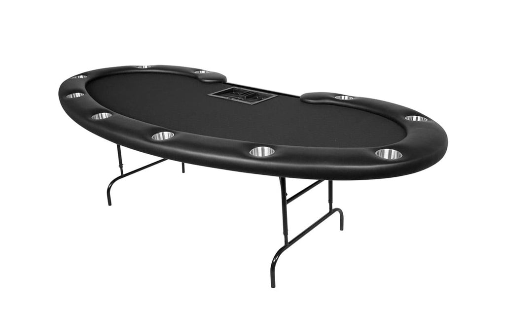 Prestige Folding Leg Poker Table in black color