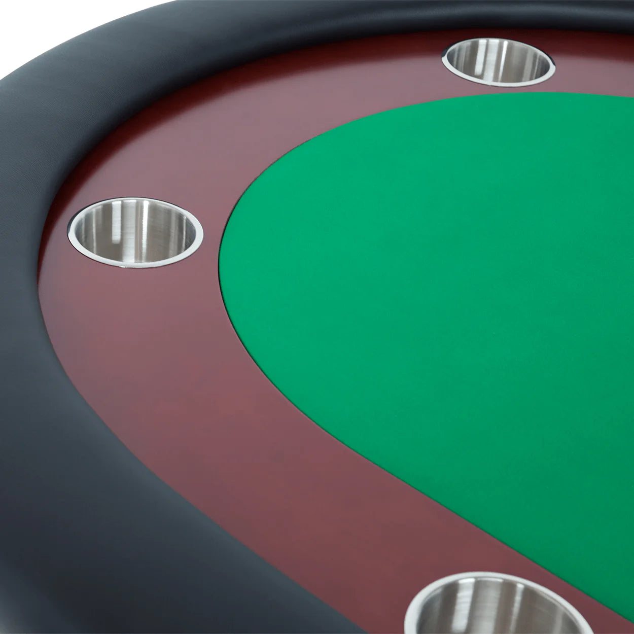 close up shot of the Rockwell 94" Poker Table (Mahogany)