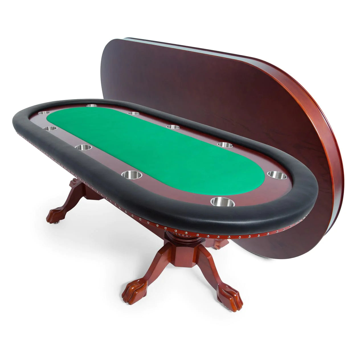Rockwell 94" Poker Table (Mahogany) in green