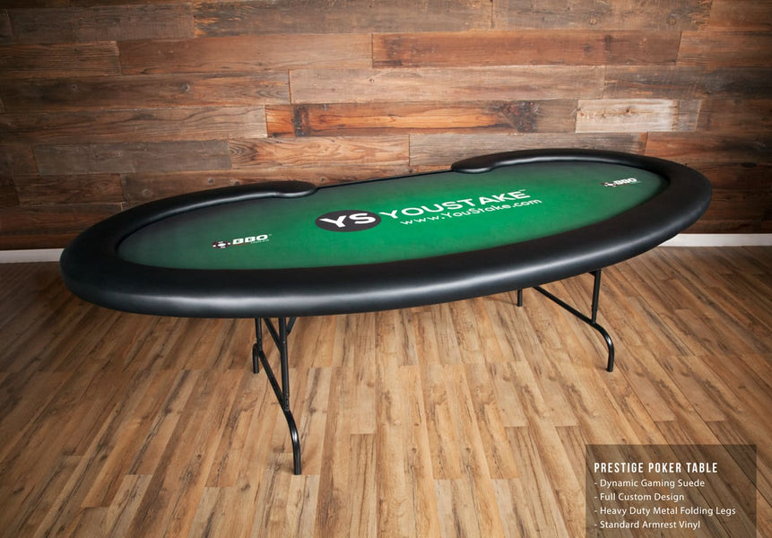 Prestige Folding Leg Poker Table in living room